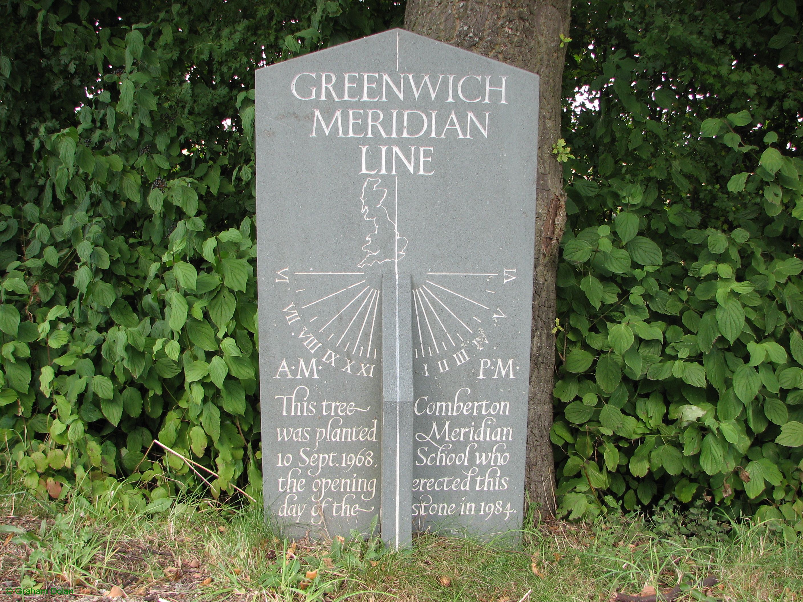 Greenwich Meridian Marker; England; Cambridgeshire; Toft